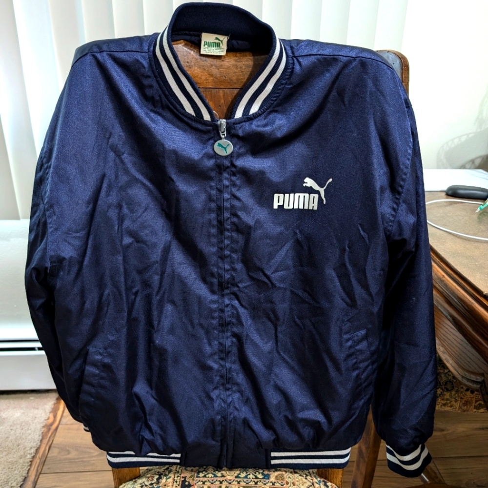 Vintage Dark Blue Puma Jacket
